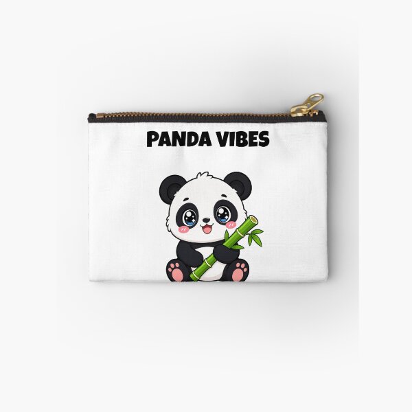 Item preview, Panda Vibes Cute Kawaii Panda with Bamboo designed and sold by BoosterShop.