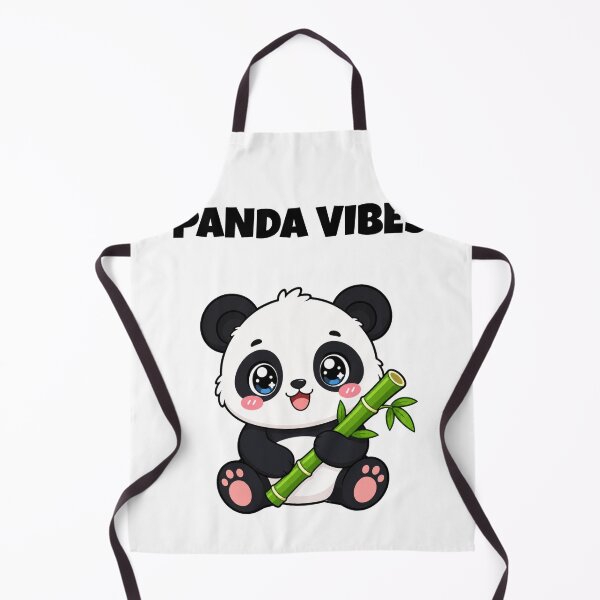 Item preview, Panda Vibes Cute Kawaii Panda with Bamboo designed and sold by BoosterShop.