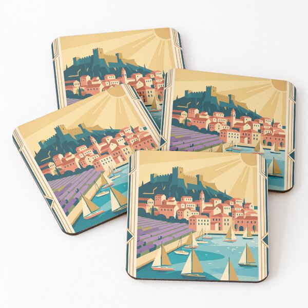 Item preview, Hvar Croatia Vintage Travel Poster designed and sold by Bomax121.