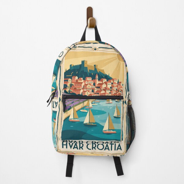 Item preview, Hvar Croatia Vintage Travel Poster designed and sold by Bomax121.