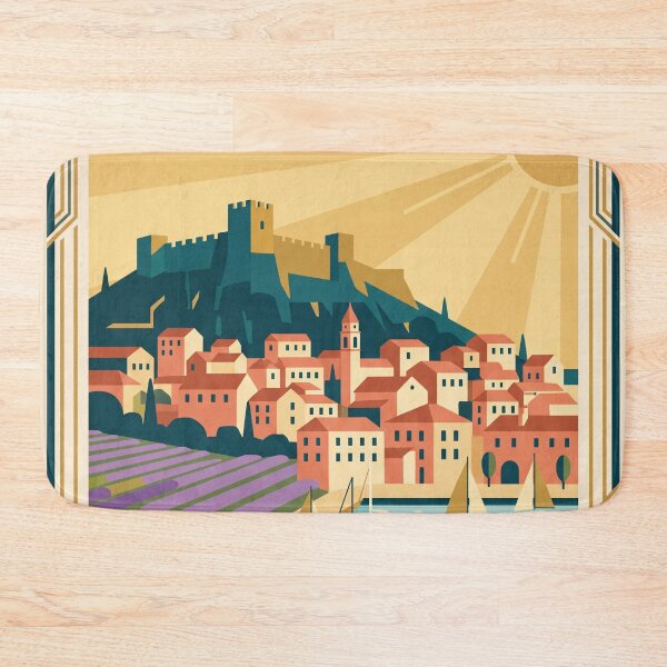 Item preview, Hvar Croatia Vintage Travel Poster designed and sold by Bomax121.