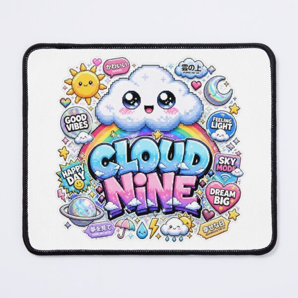 Item preview, Cloud Nine – Dreamy Pixel Cloud Gaming Sticker | Cute Neon Sky Vinyl Decal designed and sold by Stylestickers55.