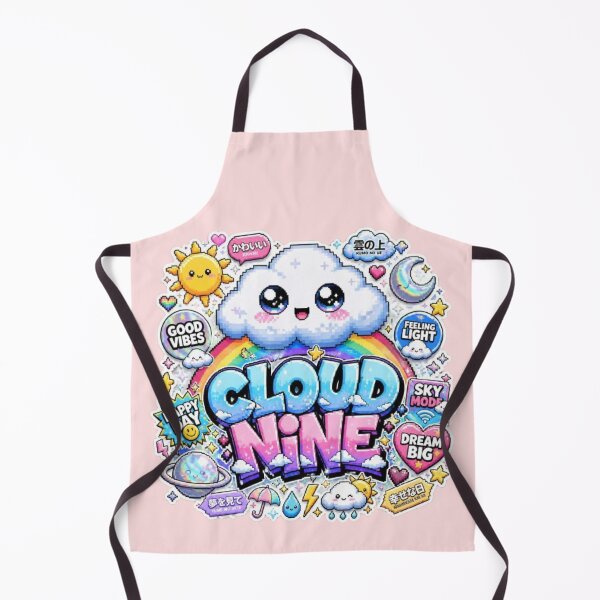 Item preview, Cloud Nine – Dreamy Pixel Cloud Gaming Sticker | Cute Neon Sky Vinyl Decal designed and sold by Stylestickers55.