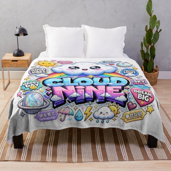 Item preview, Cloud Nine – Dreamy Pixel Cloud Gaming Sticker | Cute Neon Sky Vinyl Decal designed and sold by Stylestickers55.