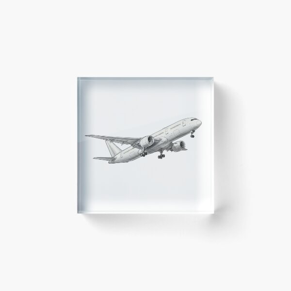 Item preview, Airplane Climbing Takeoff Hand Drawn Aviation Sketch Artistic Airliner Drawing designed and sold by EMaviation_.