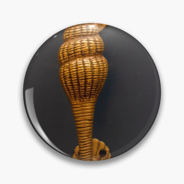 Item preview, Ornate Gold Conch Door Handle On Dark Door — Vintage Brass Shell Pull Decorative Nautical Hardware designed and sold by Nmallia.
