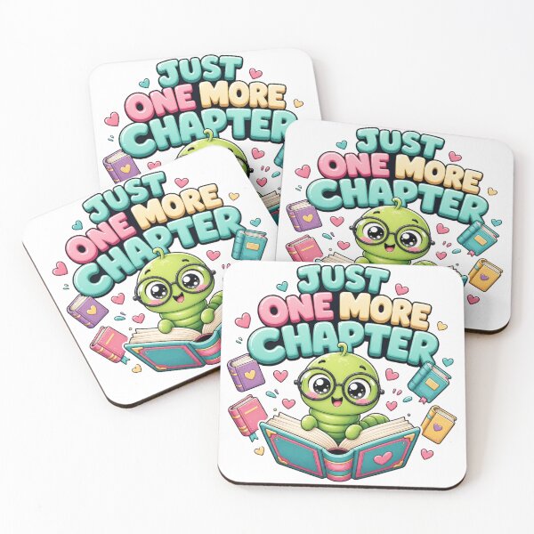 Artikelvorschau, Just One More Chapter Kawaii Bücherwurm entworfen und verkauft von BoosterShop.