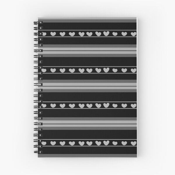 Item preview, Black & Gray Hearts in Stripes designed and sold by KSimpson838.