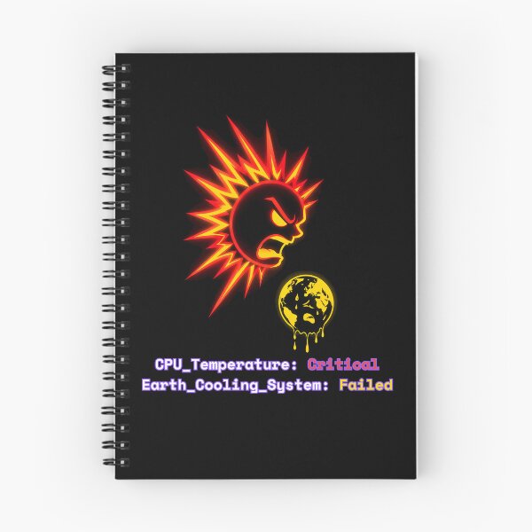 Item preview, Angry Overheating Sun - Global Warming System Error designed and sold by GLITCH & SOUL.