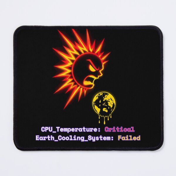 Item preview, Angry Overheating Sun - Global Warming System Error designed and sold by GLITCH & SOUL.