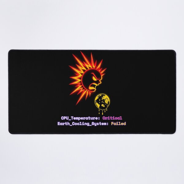 Item preview, Angry Overheating Sun - Global Warming System Error designed and sold by GLITCH & SOUL.