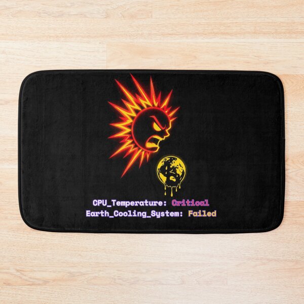 Item preview, Angry Overheating Sun - Global Warming System Error designed and sold by GLITCH & SOUL.