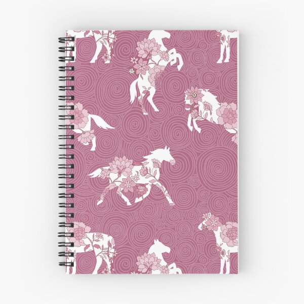 Item preview, Spring Stallion -Monochrome Raspberry Rose designed and sold by Fabricatemyart.