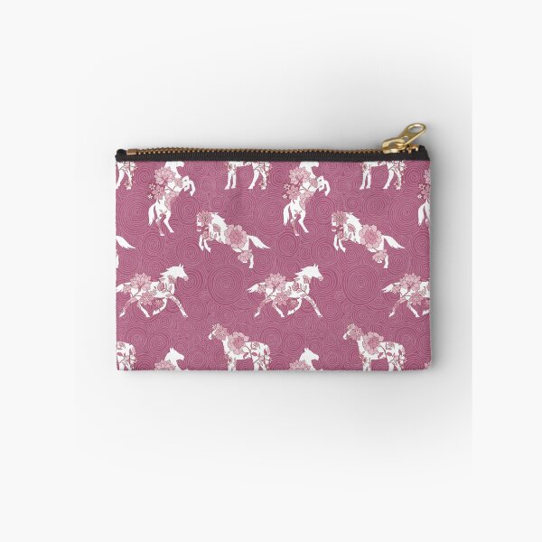 Item preview, Spring Stallion -Monochrome Raspberry Rose designed and sold by Fabricatemyart.