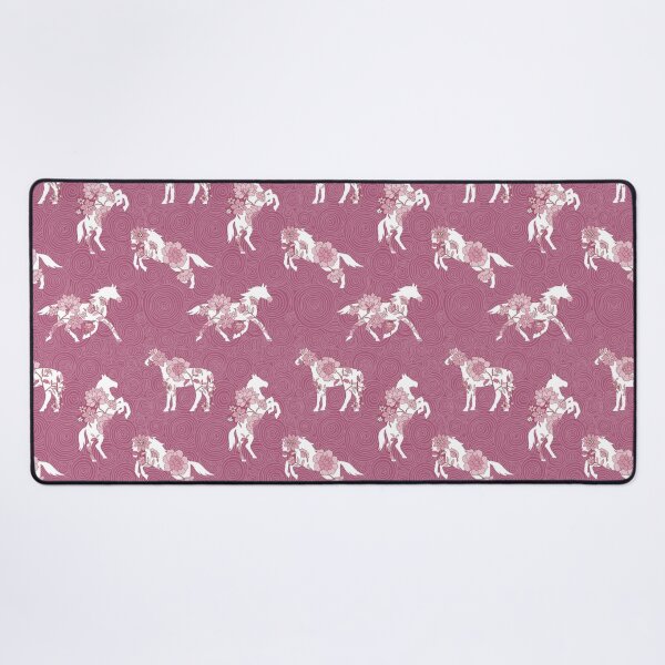 Item preview, Spring Stallion -Monochrome Raspberry Rose designed and sold by Fabricatemyart.