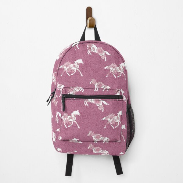 Item preview, Spring Stallion -Monochrome Raspberry Rose designed and sold by Fabricatemyart.