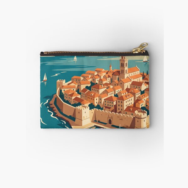 Item preview, Korčula Croatia Vintage Travel Poster designed and sold by Bomax121.