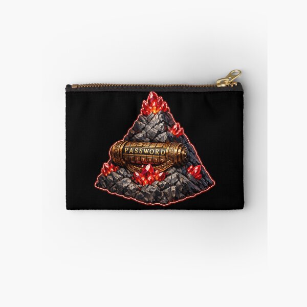 Item preview, Crystal Pyramid & Gold Vault Lock - Dark Fantasy Art designed and sold by ArtoryWorks.
