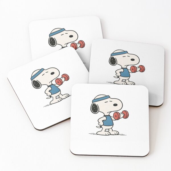 Item preview, Funny Retro Peanuts Snoopy Gym Weightlifting  designed and sold by Gbriel3.