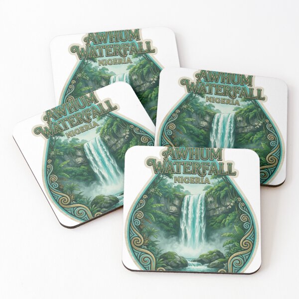 Item preview, Awhum Waterfall Nigeria Nature Sticker Souvenir Summer Edition designed and sold by Imaginarium of Chaos falcon88 .