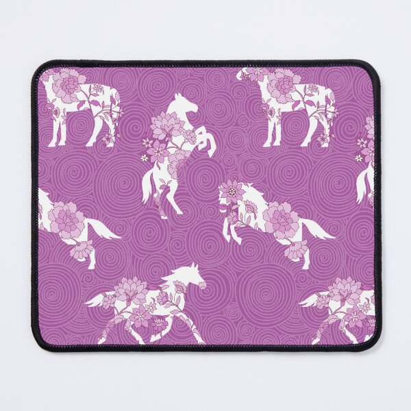 Item preview, Spring Stallion -Monochrome Orchid Pink designed and sold by Fabricatemyart.