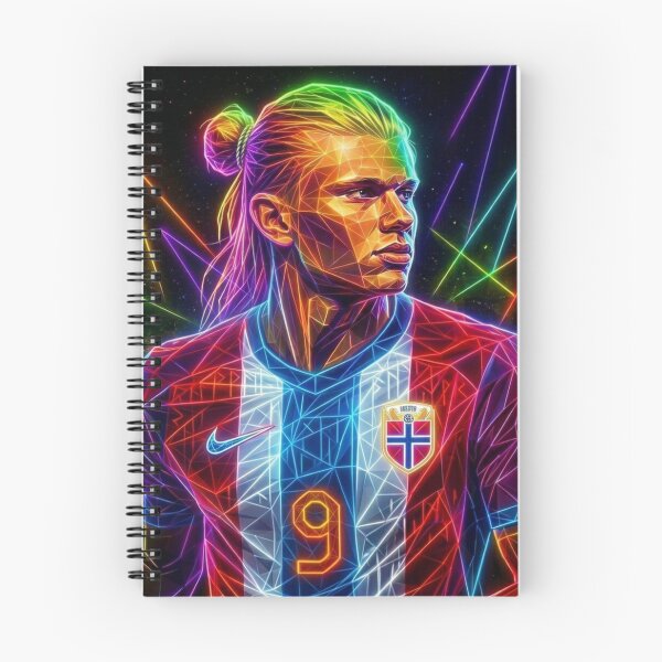 Item preview, Geometric  neon portrait of Erling Halland designed and sold by Mafzi.