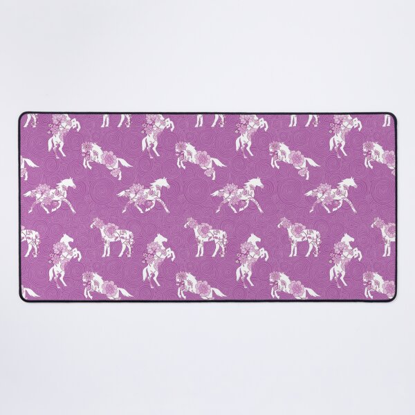 Item preview, Spring Stallion -Monochrome Orchid Pink designed and sold by Fabricatemyart.