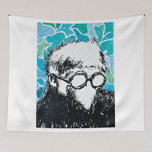Item preview, HOCKNEY SCRIBBLE designed and sold by jhojho.