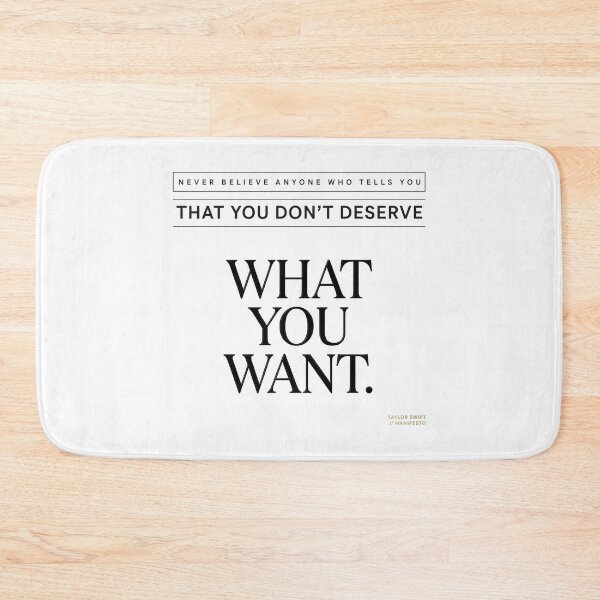 Item preview, Never Believe Anyone Who Tells You You Don't Deserve It - Taylor Swift designed and sold by Enea Kelo.