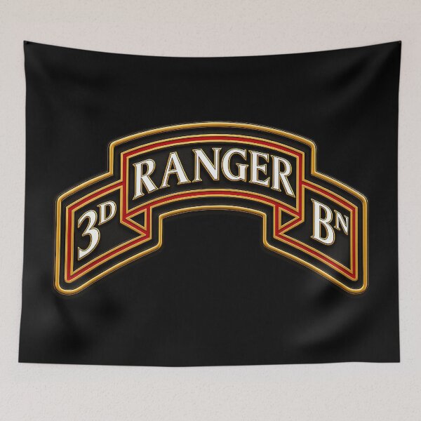 Item preview, Army - 3rd Ranger Battalion - Ranger Scroll - 3D - Enhanced designed and sold by Military Insignia Products.