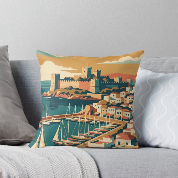 Item preview, Bodrum Turkey Vintage Travel Poster designed and sold by Bomax121.