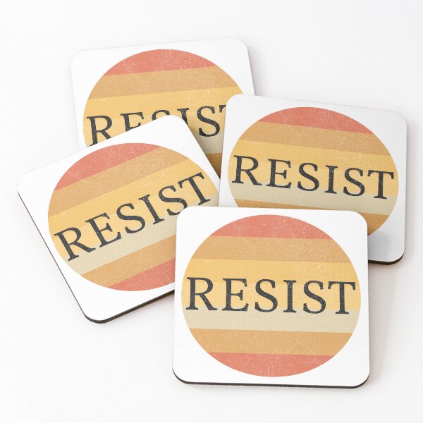 Item preview, Retro 70s Sunset Resist Political Protest designed and sold by drchzak.