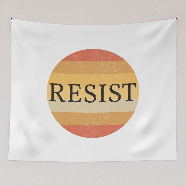 Item preview, Retro 70s Sunset Resist Political Protest designed and sold by drchzak.