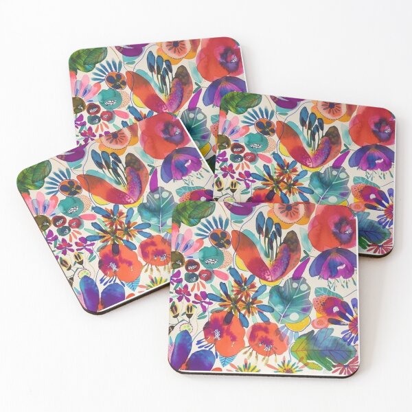 Item preview, Dreamy Seagram's Vodka bWatercolor Florals designed and sold by Giuliaclimb.