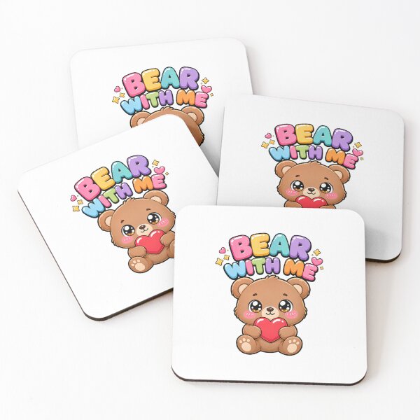 Item preview, Bear With Me Sweet Teddy Bear with Heart Saying designed and sold by BoosterShop.
