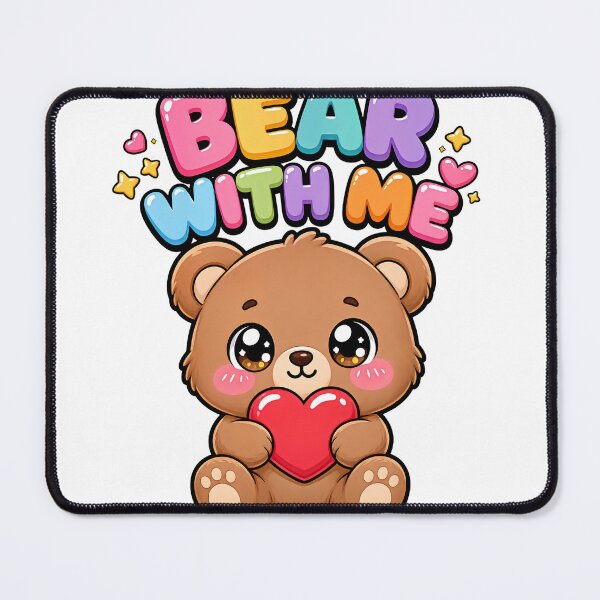 Item preview, Bear With Me Sweet Teddy Bear with Heart Saying designed and sold by BoosterShop.