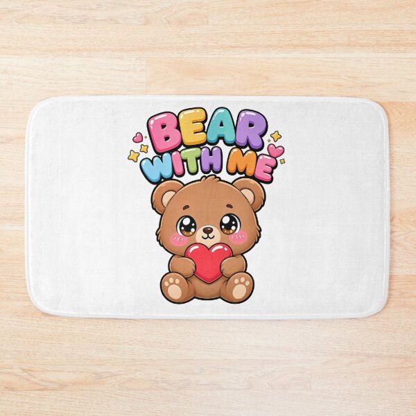 Item preview, Bear With Me Sweet Teddy Bear with Heart Saying designed and sold by BoosterShop.