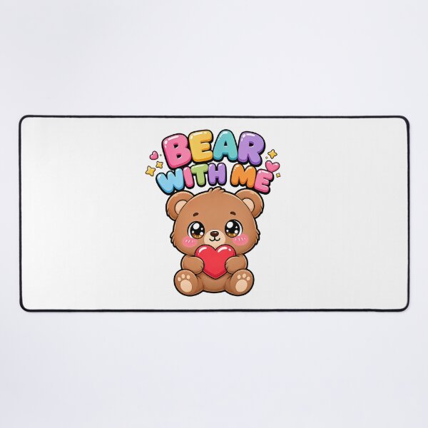 Item preview, Bear With Me Sweet Teddy Bear with Heart Saying designed and sold by BoosterShop.