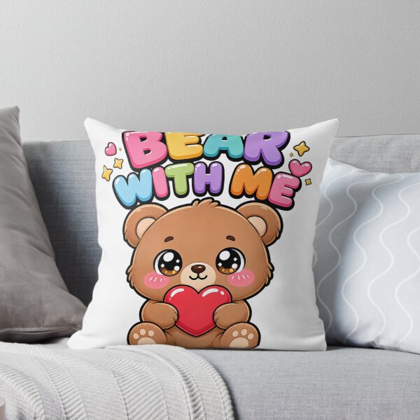 Item preview, Bear With Me Sweet Teddy Bear with Heart Saying designed and sold by BoosterShop.
