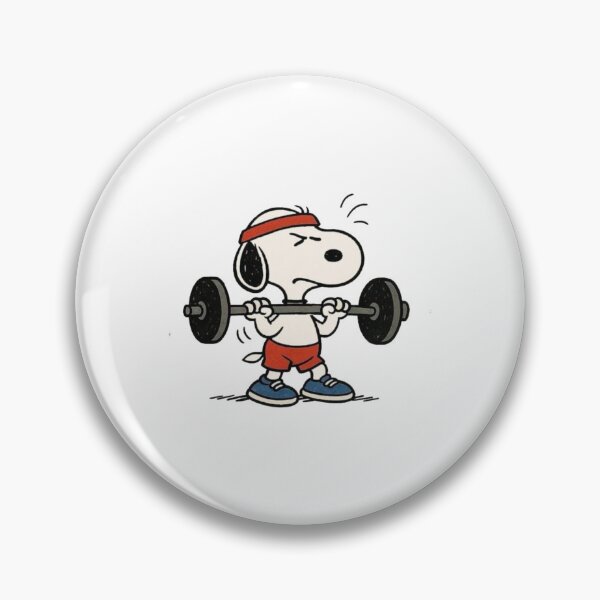 Item preview, Funny Retro Peanuts Snoopy Gym Weightlifting  designed and sold by Gbriel3.