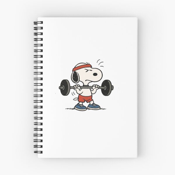 Item preview, Funny Retro Peanuts Snoopy Gym Weightlifting  designed and sold by Gbriel3.