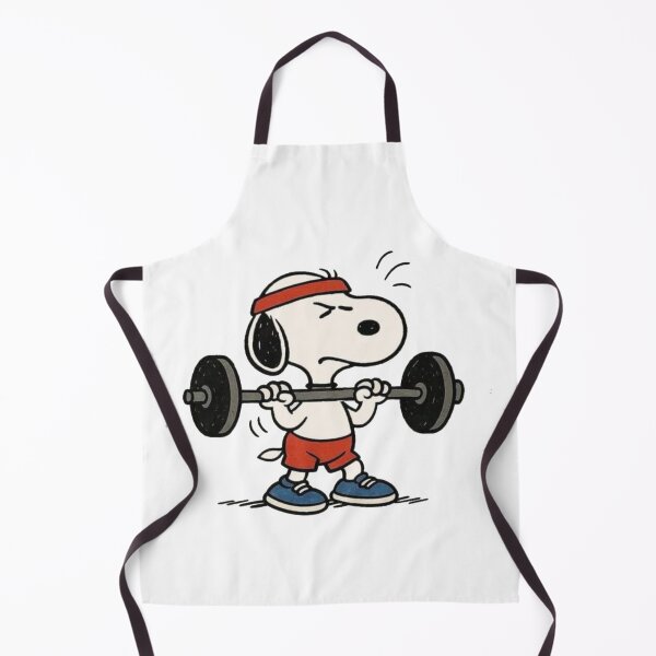 Item preview, Funny Retro Peanuts Snoopy Gym Weightlifting designed and sold by Gbriel3.