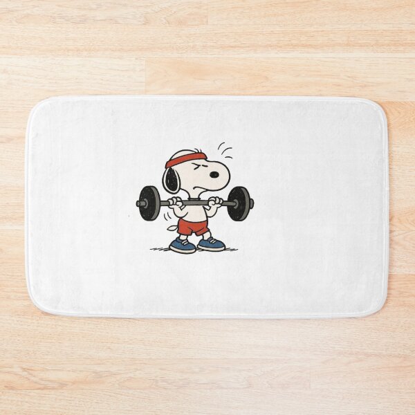 Item preview, Funny Retro Peanuts Snoopy Gym Weightlifting  designed and sold by Gbriel3.