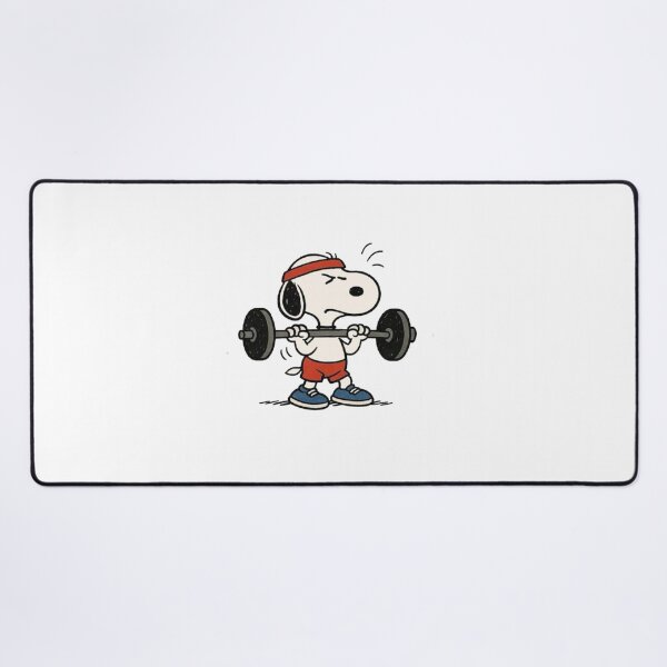 Item preview, Funny Retro Peanuts Snoopy Gym Weightlifting designed and sold by Gbriel3.