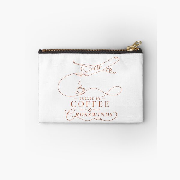 Item preview, Fueled by Coffee and Crosswinds Funny Pilot Gift Minimalist Aviation Line Art designed and sold by EMaviation_.