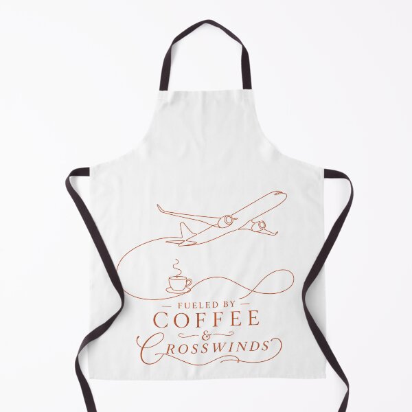 Item preview, Fueled by Coffee and Crosswinds Funny Pilot Gift Minimalist Aviation Line Art designed and sold by EMaviation_.