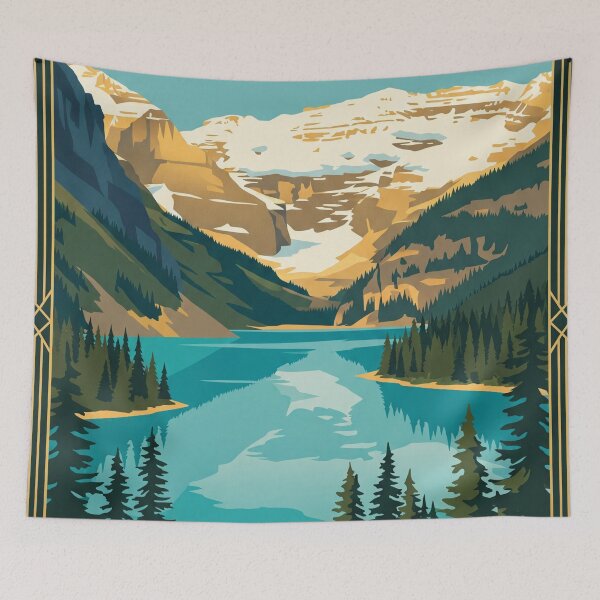 Item preview, Banff Canada Vintage Travel Poster designed and sold by Bomax121.