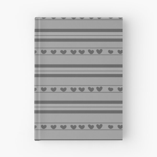 Item preview, Gray & Dark Gray Hearts in Stripes designed and sold by KSimpson838.