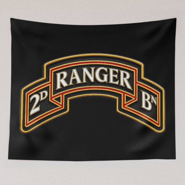 Item preview, Army - 2nd Ranger Battalion - Ranger Scroll - 3D - Enhanced designed and sold by Military Insignia Products.