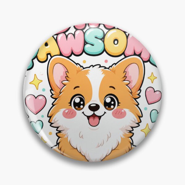 Item preview, Stay Pawsome Kawaii Corgi Dog Saying designed and sold by BoosterShop.